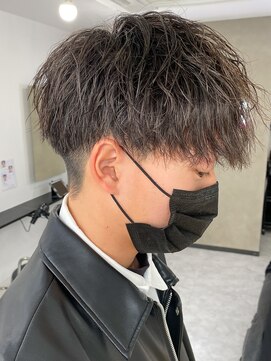 エルマーク 梅田(L-MARK) 波巻きパーマスパイラルパーマツイストスパイラルパーマメンズ