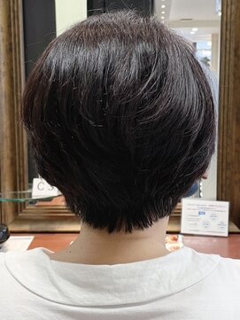 ヘアークリアー 春日部 大人可愛い丸みショートボブスタイル/首元スッキリ/30代40代50代