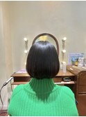 【el zafiro yodoyabashi】丸みを感じるミニボブスタイル