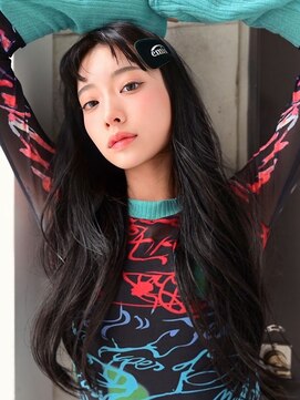 アンジェリカ 京都駅前店(ANGELICA JR) ANGELICA 韓国風マットグレージュ×2wayバング