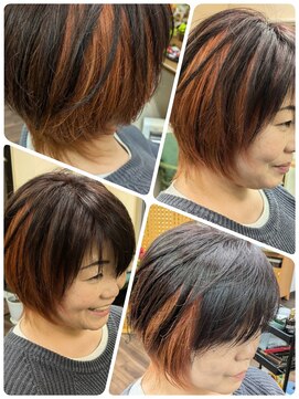 クリア 美容室 ミニウルフ×インナーハイライト