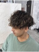 フェザーパーマ/刈り上げショート/波巻きツイストスパイラル