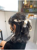 卒業式ヘア