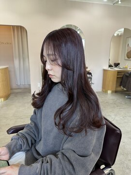 キュオンシア(CUEON. ciea) 艶ロング×ピンクラベンダー