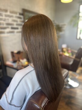 ジンク(Zn) ミントグレージュ　×   ロング