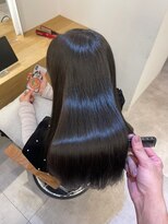 ジーナ 船橋(Zina) 髪質改善*ロングレイヤーグレーベージュ*美髪【Zina船橋】