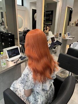 ラピス 福岡天神店(Lapis) ブリーチカラー/ブリーチ/オレンジ