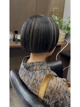 ランルコネ(ran rukone) 白髪ぼかし/ハイライトカラー/30代ヘア/40代ヘア/ミニボブ