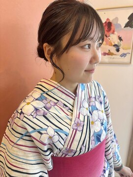 モイ(moi) 浴衣シニヨンヘアセット