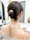 say.結婚式編み下ろしカチモリタイトルスタイルお呼ばれアレンジ