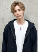 センター分けカット