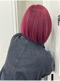 【山内貴広】ボブ×ピンクカラー