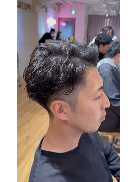 アヴァンス 天王寺店(AVANCE.) 刈り上げアップバング×ニュアンスパーマ