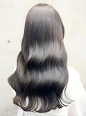 ◎透明感髪質改善カラー×アッシュブラック冬カラーロング