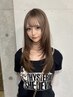 【エクステ】最高級人毛100%シールエクステ60本+カラー+毛先cut [名駅]