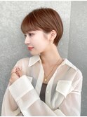 ハンサムショート/丸みショートボブ/20代30代40代50代/顔周り