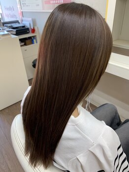 ヘアデザイン ラポール 茨木店(hair design Rapport)の写真/メテオカラーで叶える、憧れのうる艶髪質改善体験!あなた史上最高の輝きへ☆