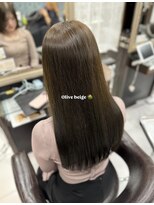 アジールヘア 北千住駅西口店(agir hair)&nbsp;美髪ストレート×オリーブベージュ