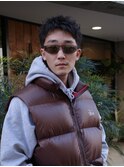 メンズカットスパイキーショートピンパーマアクティブショート