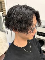 ノイセルヘアー(Noisyle Men's hair) リバースセンターパート/ニュアンスパーマ/ダウンバング/MEN'S