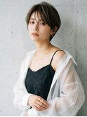 大人可愛い20代30代40代小顔ウルフボブグレージュくびれ
