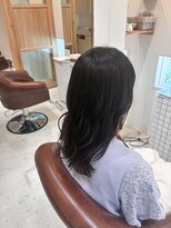 ファスナーグランデ(fustener grande)&nbsp;レイヤーカット×艶ブラウン