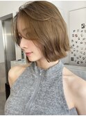 柔らかベージュ◎大人ボブ