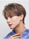 ミルクティーベージュナチュラルセンターパート