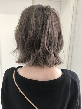 ヘアーデザイン シュシュ(hair design Chou Chou by Yone) モカアッシュベージュ×ボブ♪
