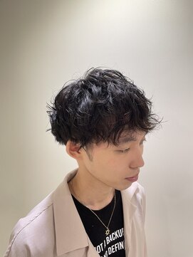 プレミアムバーバー 原宿店(PREMIUM BARBER produce by HIRO GINZA) スパイラルパーマ×マッシュ　原宿/表参道
