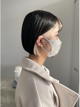 ノートエートル 西金沢(Nought etre) クリーミーベージュ/ケアブリーチ/ハイトーンカラー/ミニボブ