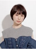 丸みかわいいミニマムショートボブ