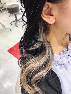 エフエフヘアー(ff hair) back style☆イヤリングカラーvol.827