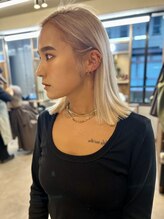 《髪へのダメージを考慮しながら更に白く》Wケアブリーチ*[千葉/千葉駅/千葉中央/千葉中央駅]