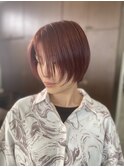 レッドショートヘア