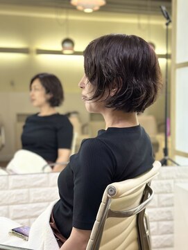 トランクサロンカッパード 大人ぱっつんボブ+オーガニックカラー+生コラーゲンTR