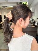 ハイライトカラーレイヤーカットケアブリーチインナーハイライト
