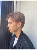 ブリーチ/メンズカット/ハイトーン/ミルクティーベージュ