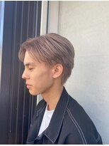 メンズバイココテラス 豊中(men's by cocoterace) ブリーチ/メンズカット/ハイトーン/ミルクティーベージュ