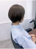 《GRANDLINE友田千栄》ナチュラル丸みショートボブ　髪質改善