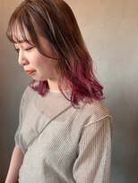 ラヴィズム 長岡店(LUVISM)&nbsp;ミルクティーベージュダブルカラーインナーカラー新潟長岡宮関