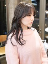 オルセン(OLSEN) ハイレイヤー/ミディアム・ロング/20代/顔周り/ブラウンベージュ