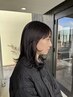 前髪（顔周り）カット＋カラー＋潤いトリートメント