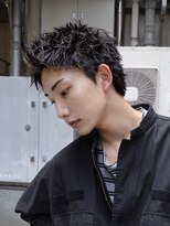 アンサー 渋谷(ANSWER)&nbsp;スパイキーショートツイストスパイラルパーマ短髪ツーブロック