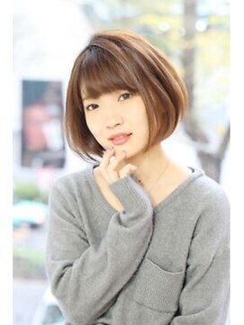 リーフ 新松戸(LeaF) ノンセットでもきまる!ゆるふわノームコアショートボブ