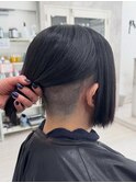ツーブロックボブ刈り上げ女子メンズライク
