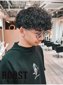 MEN’S HAIR/サーフカール/刈り上げセンターパート/渋谷美容院