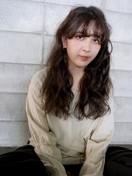 ソルト 舞鶴店(Salt) ロングパーマ/ウェーブパーマ/黒髪ロング/コテ巻き風パーマ