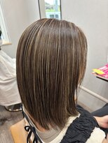 ニコ ヘアリラクゼーション(Nico hair relaxation)&nbsp;小顔レイヤーナチュラルハイライトグレージュ大人かわいい