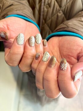 ラシェンテ 旧居留地(La Sente) 大人可愛いニットデザインネイル